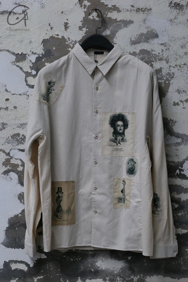 Devoa 24 Autumn and Winter Printed Shirt Japan DVA-SH-PCGP-MB Off-white SH-PCGP